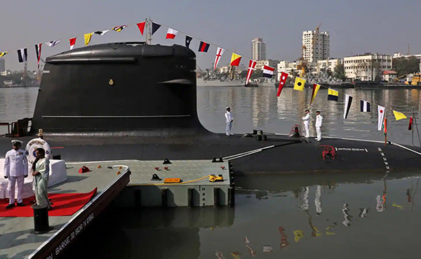 Fifth Kalvari-class Sub, INS Vagir, Commissioned Into Indian Navy